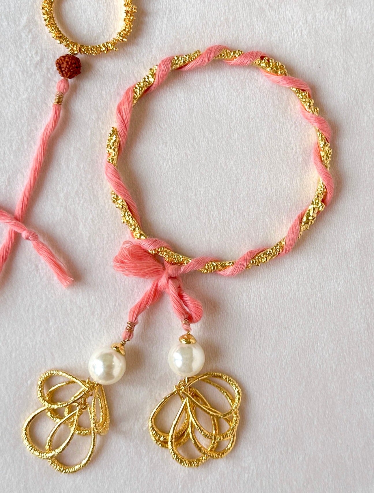 Lumba Latkan Bangle Gold Pink