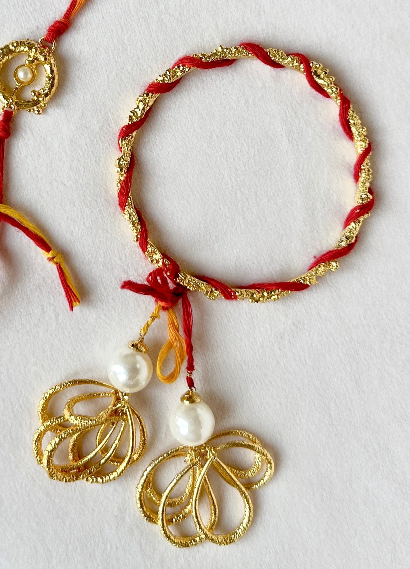 Lumba Latkan Bangle Gold Red
