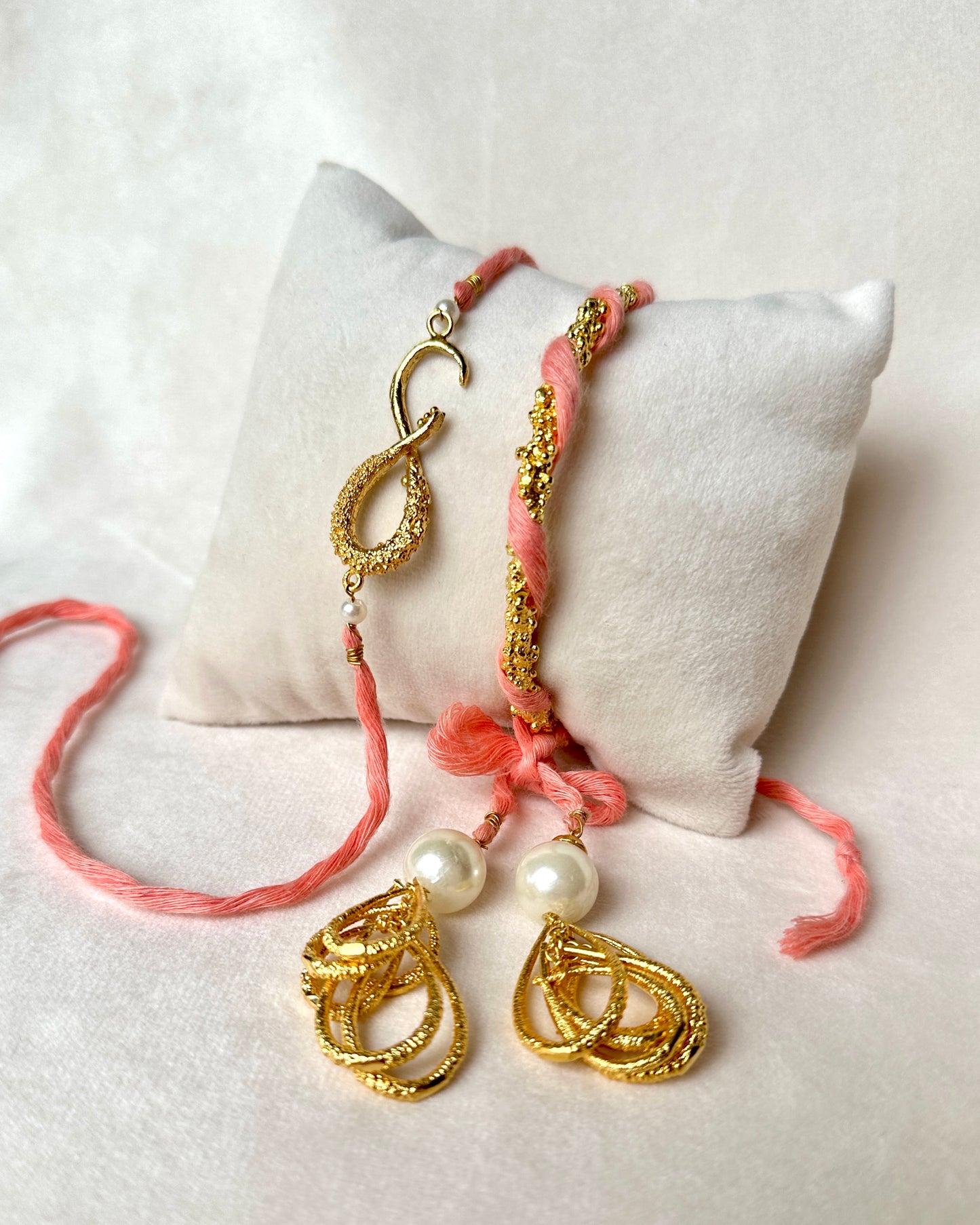 Lumba Latkan Bangle Gold Pink