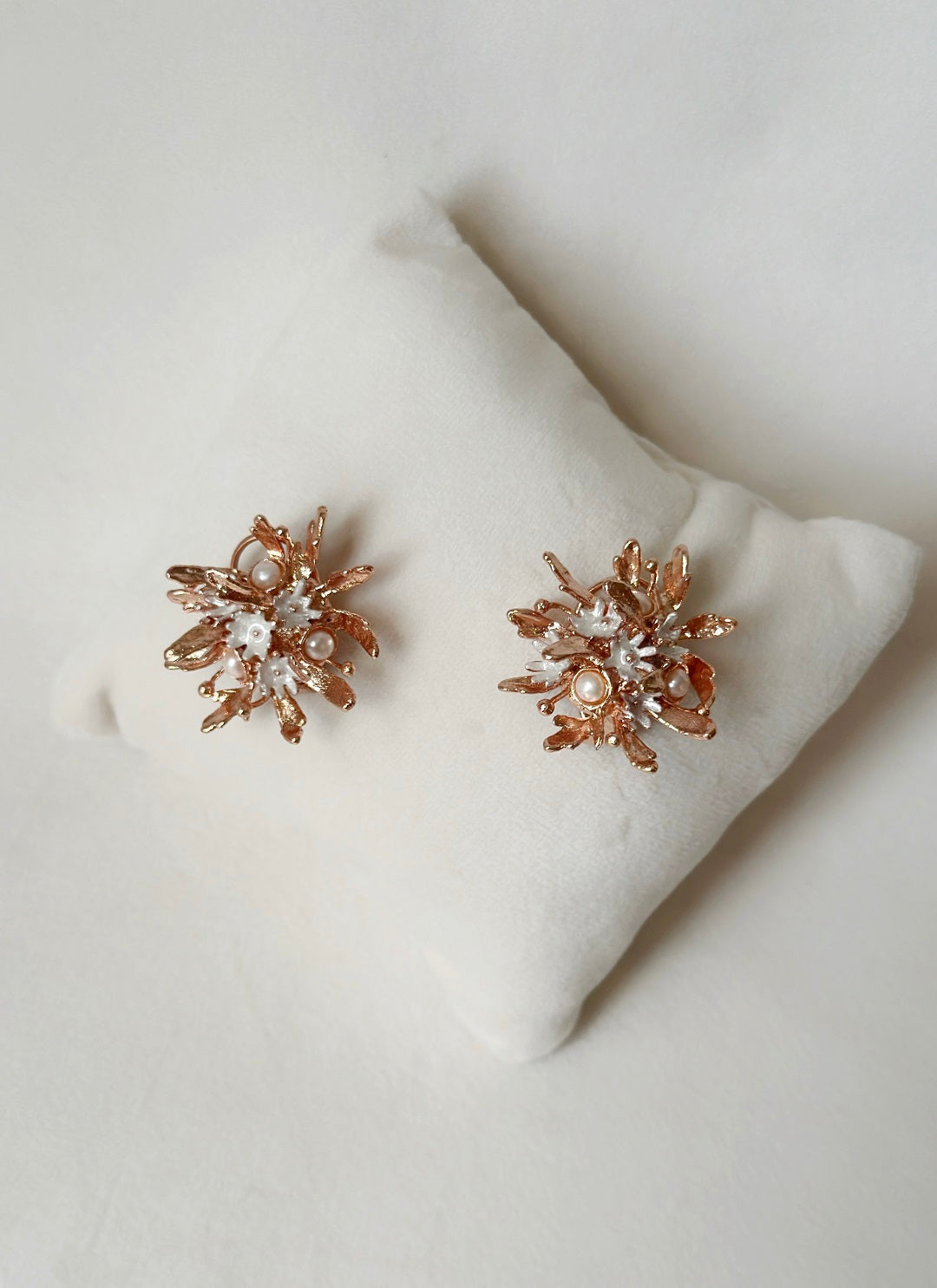 Wild Flower Bouquet Studs Rose Gold