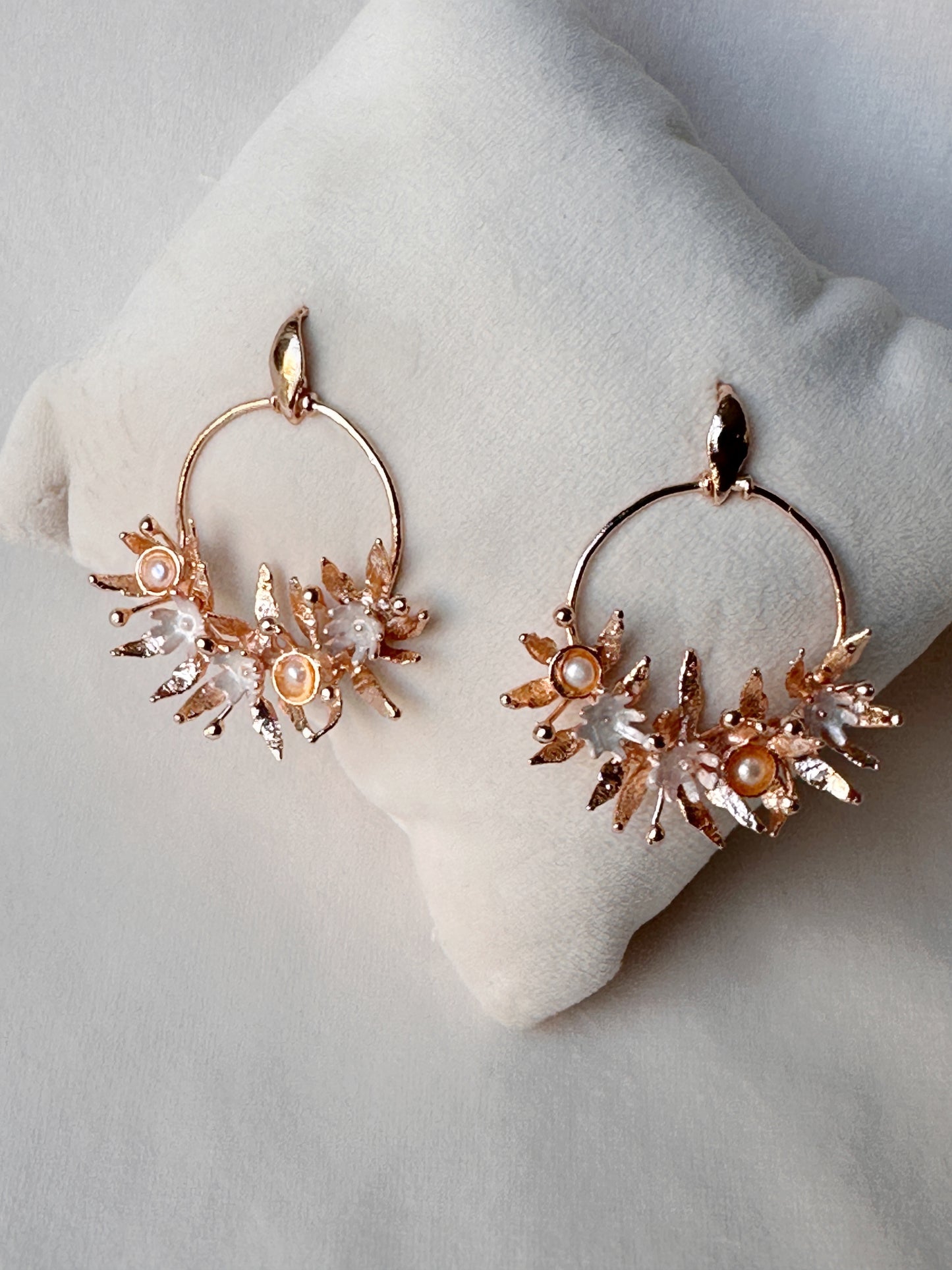 Festive chandbali small rose