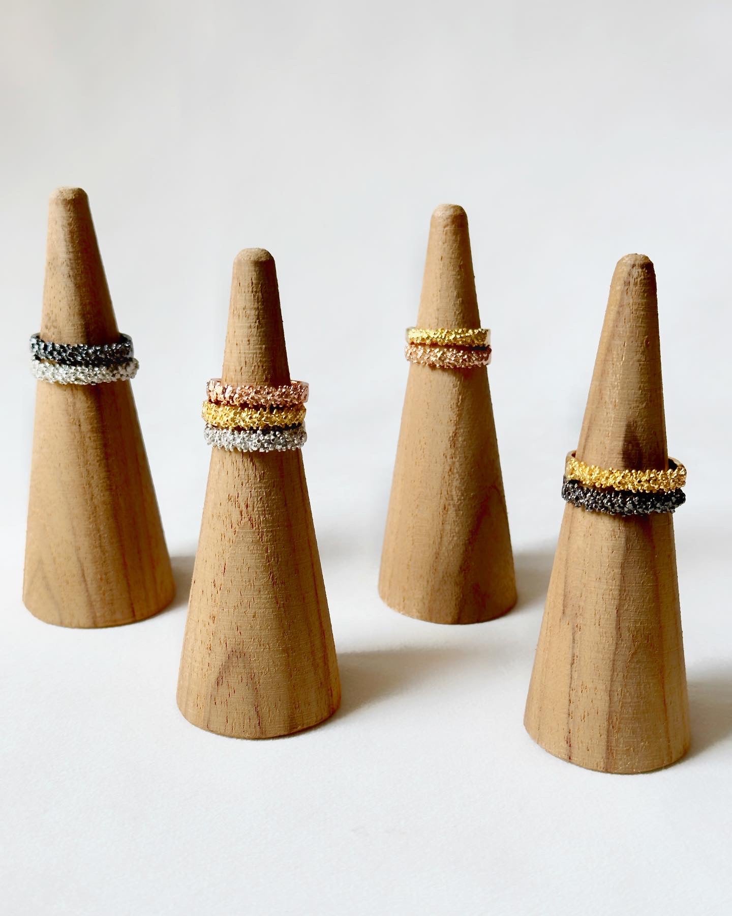 Reef Stacker Ring for Him - Rose Gold