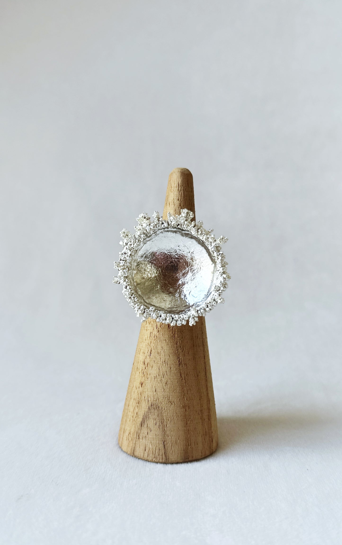 Crater Ring Silver