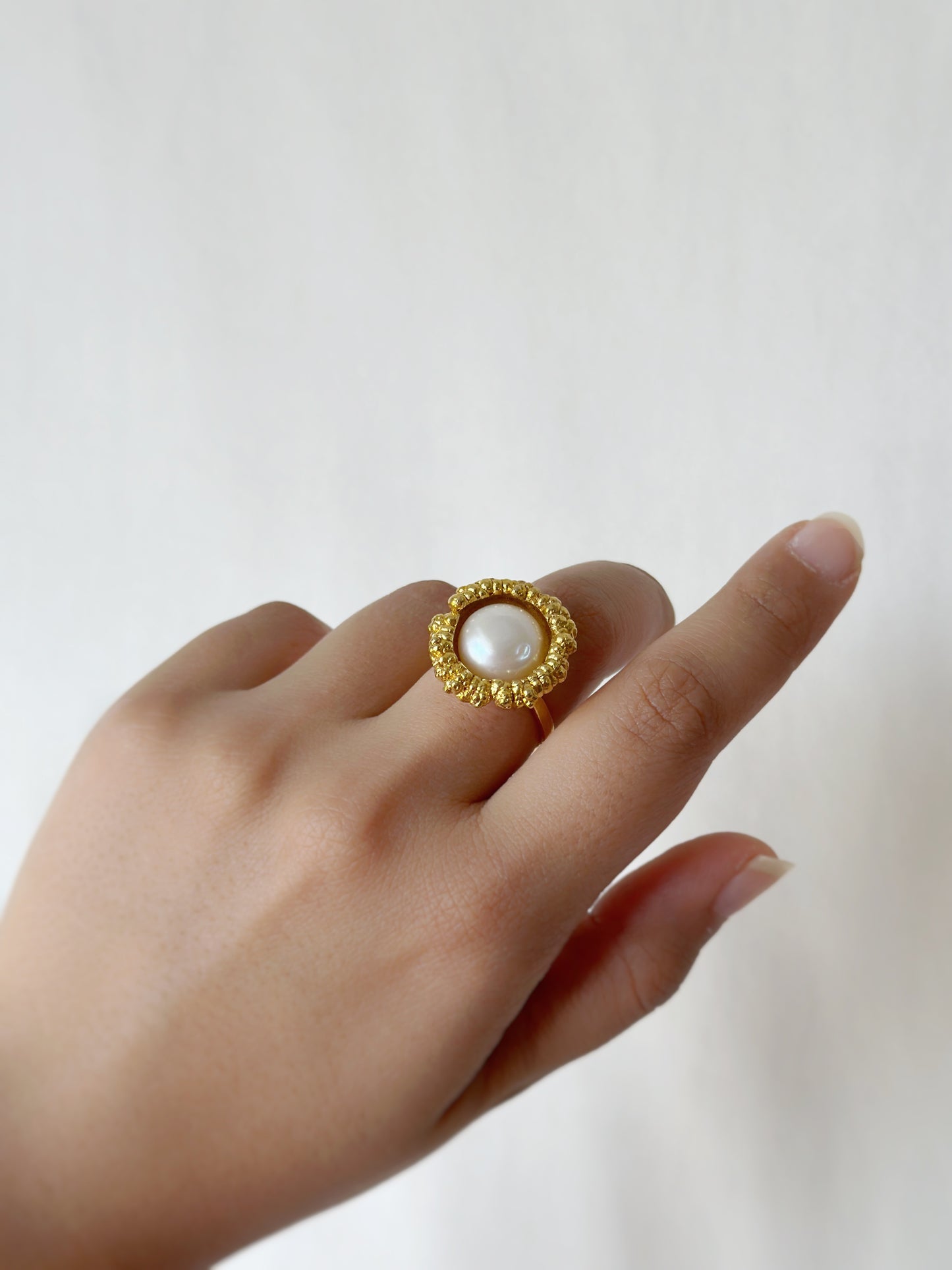 Reef Pearl Ring Gold