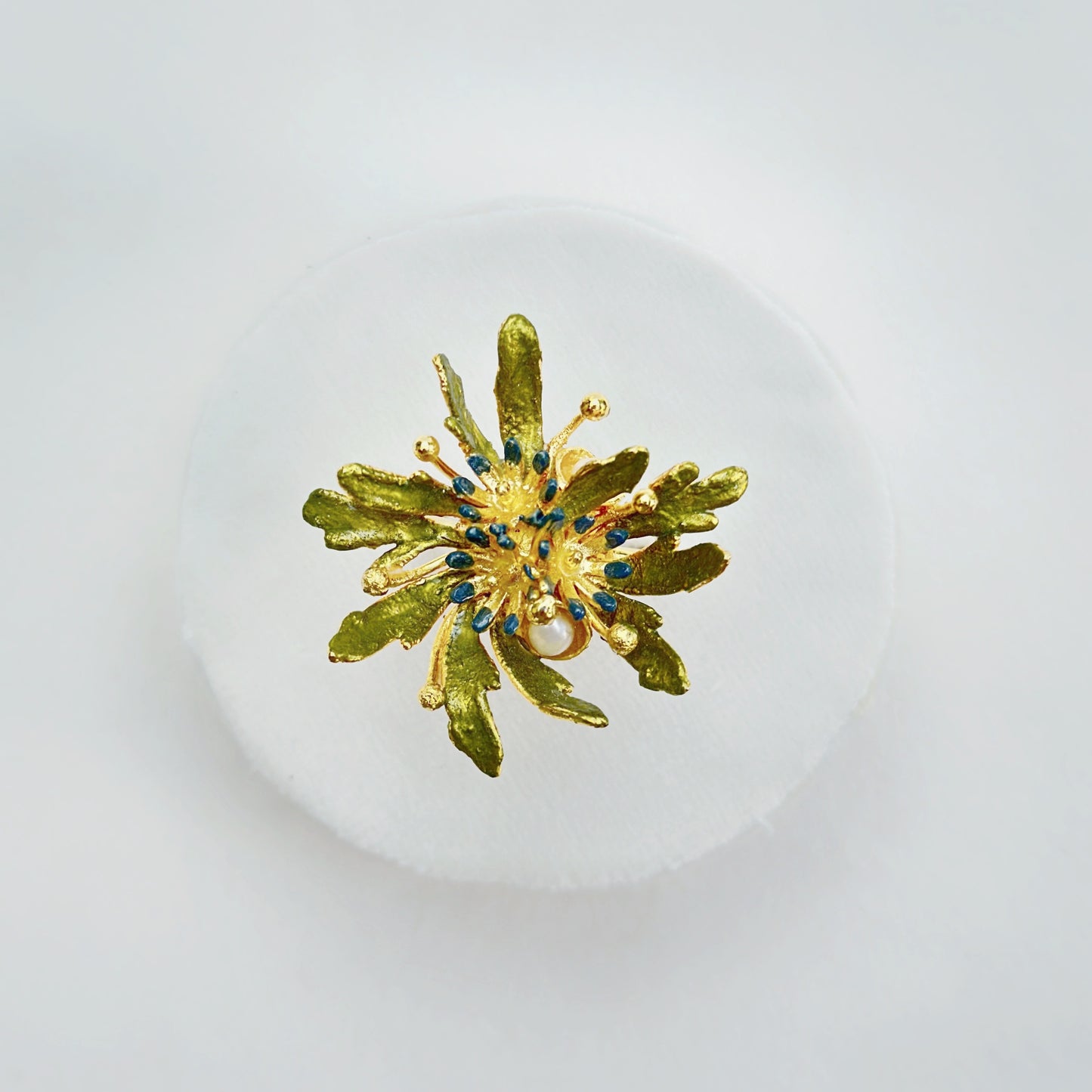 Flowerburst Ring - Forget-me-not Blue