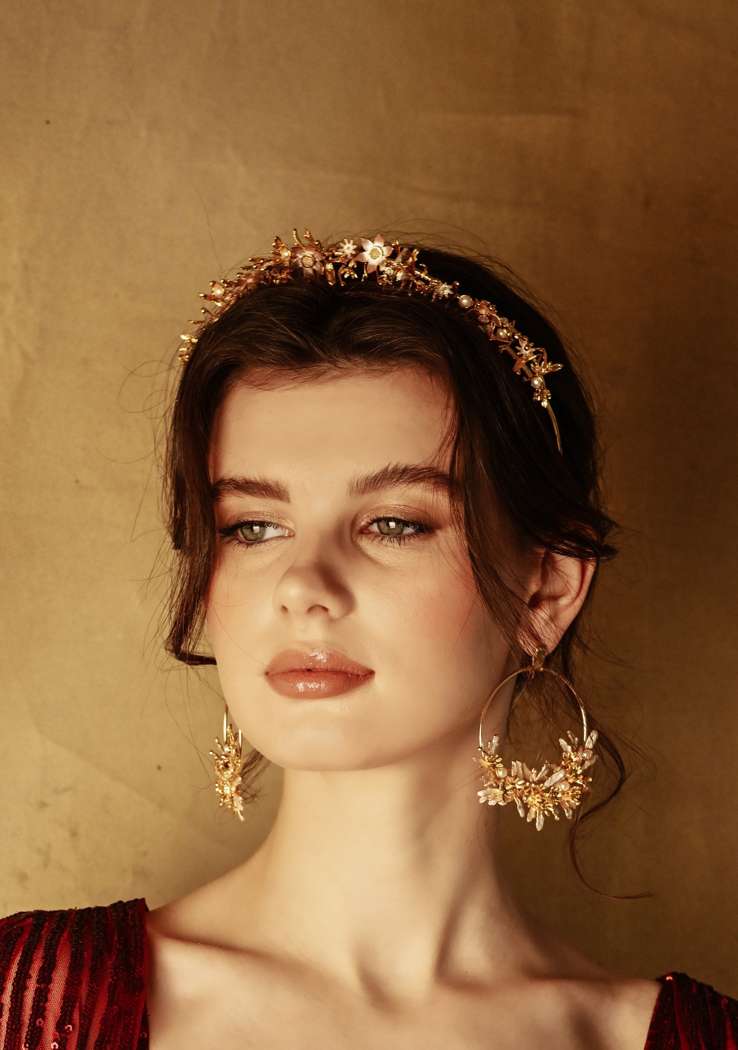 Lotus Blooms Tiara Hairband