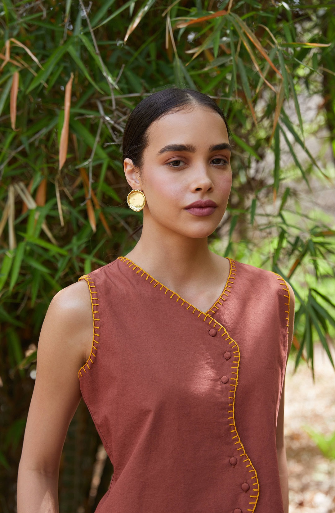 Crater Earrings Gold