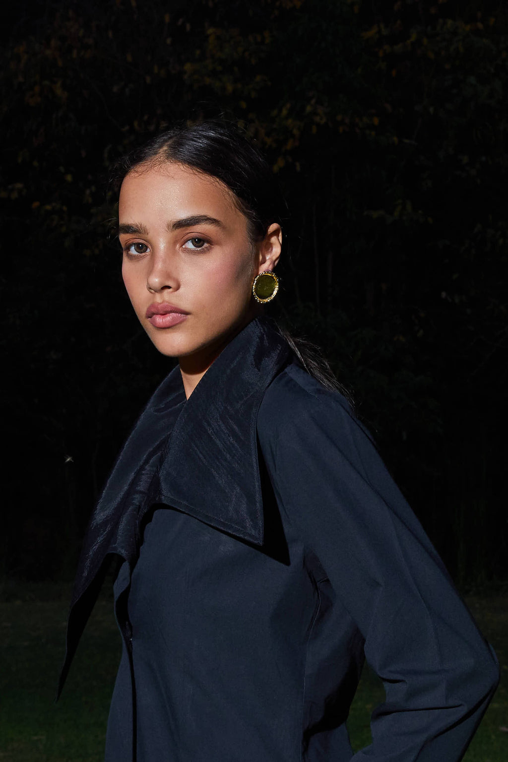 Crater Earrings Gold