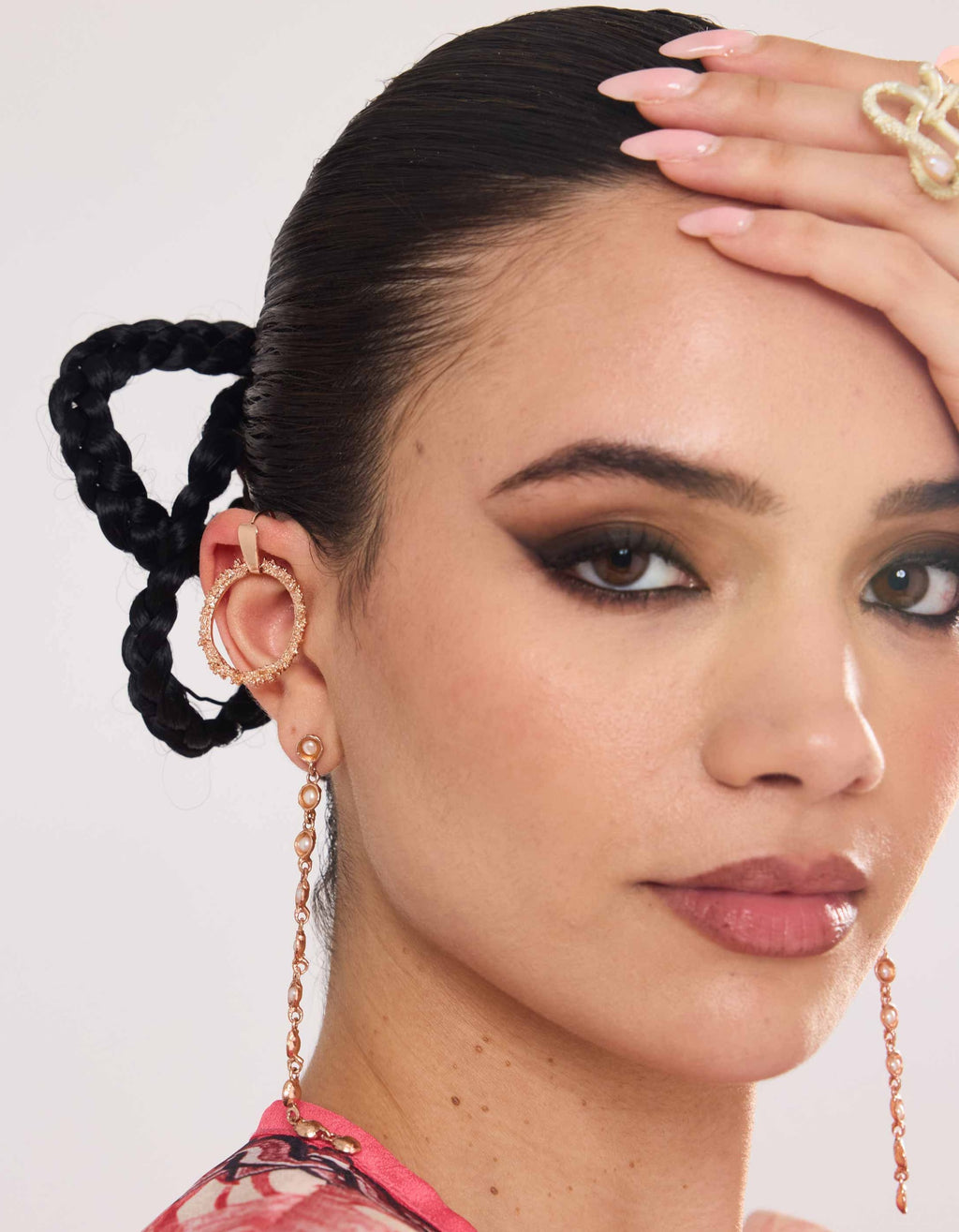 Meteorite Dangles Rose Gold