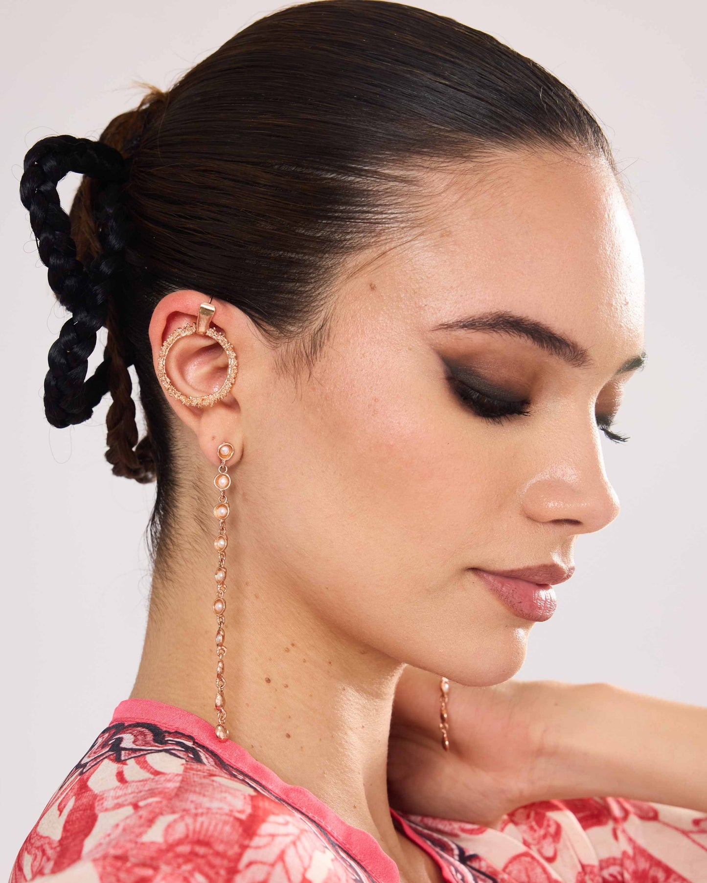 Meteorite Dangles Rose Gold