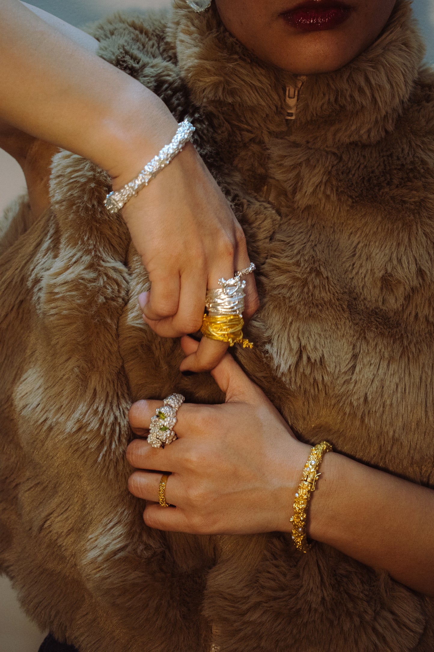 Manthan Serpentree Silver ring
