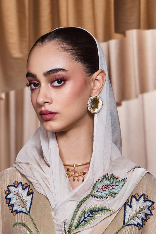 Untamed tourmaline drops chandelier pendant matte gold