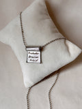Scroll Pendant Silver