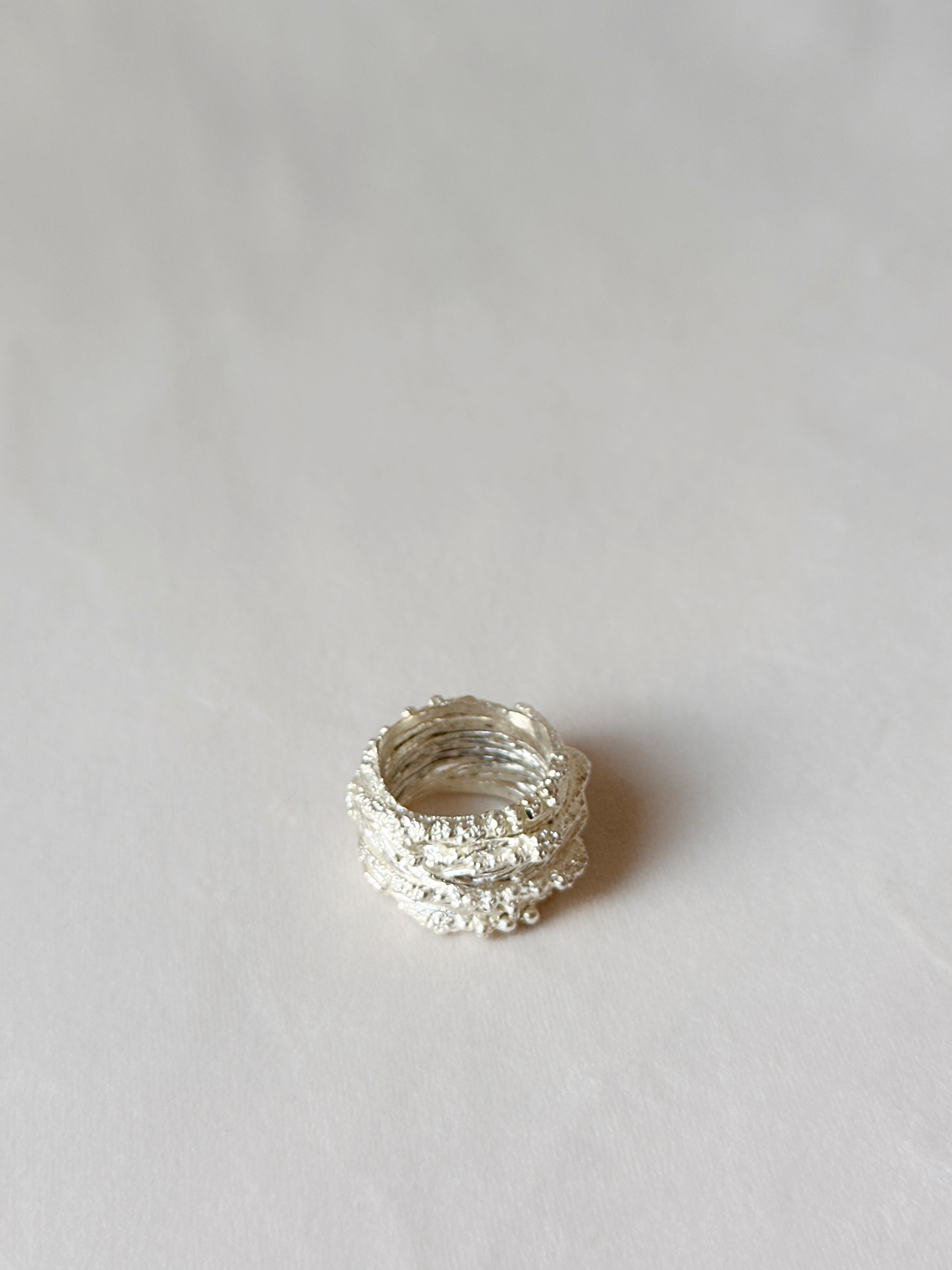 Criss cross Ring Silver