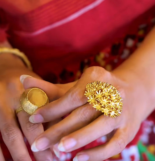 Couldron Ring Matte Gold