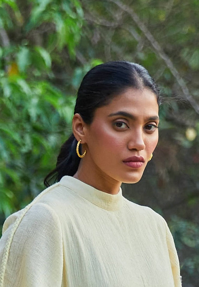 Half Moon Hoops Gold