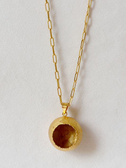 Couldron Pendant Matte Gold
