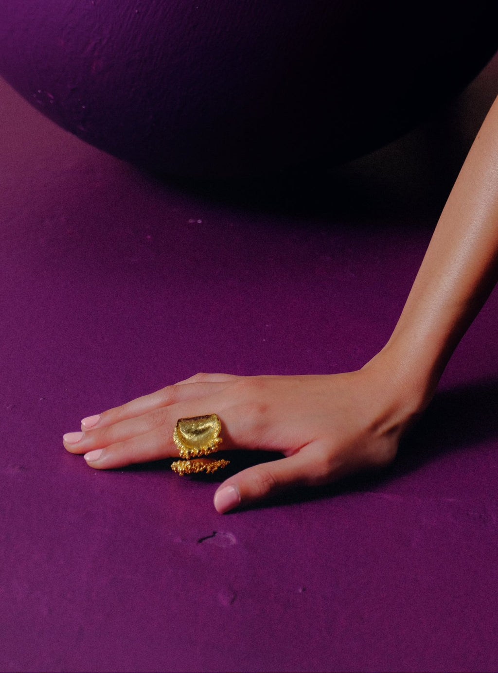 Bubbly Open Ring Gold