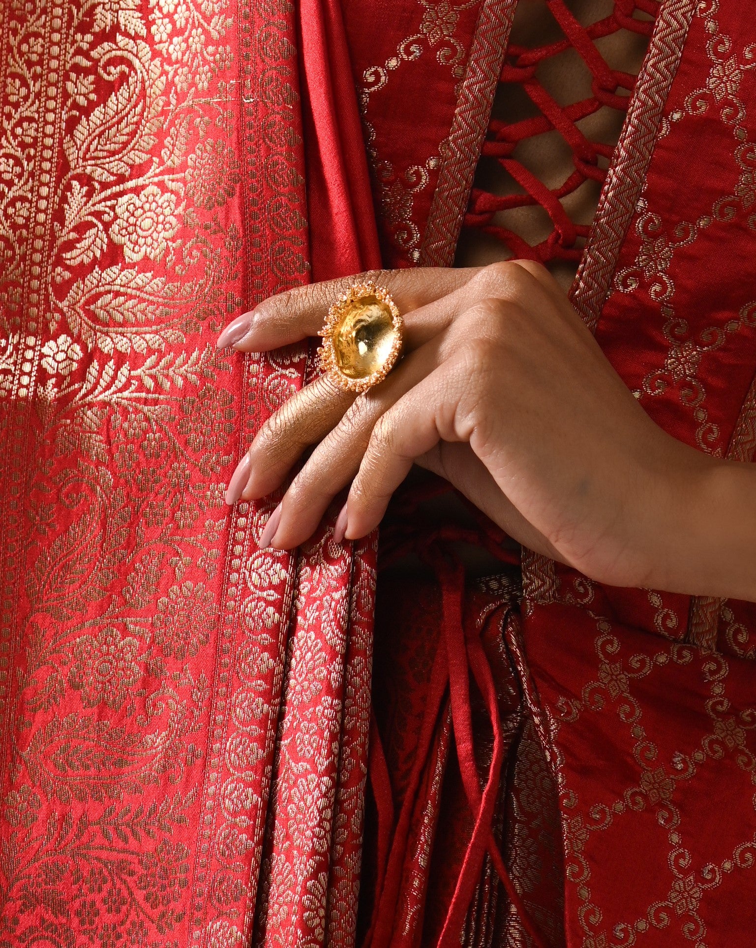 Crater Ring Gold