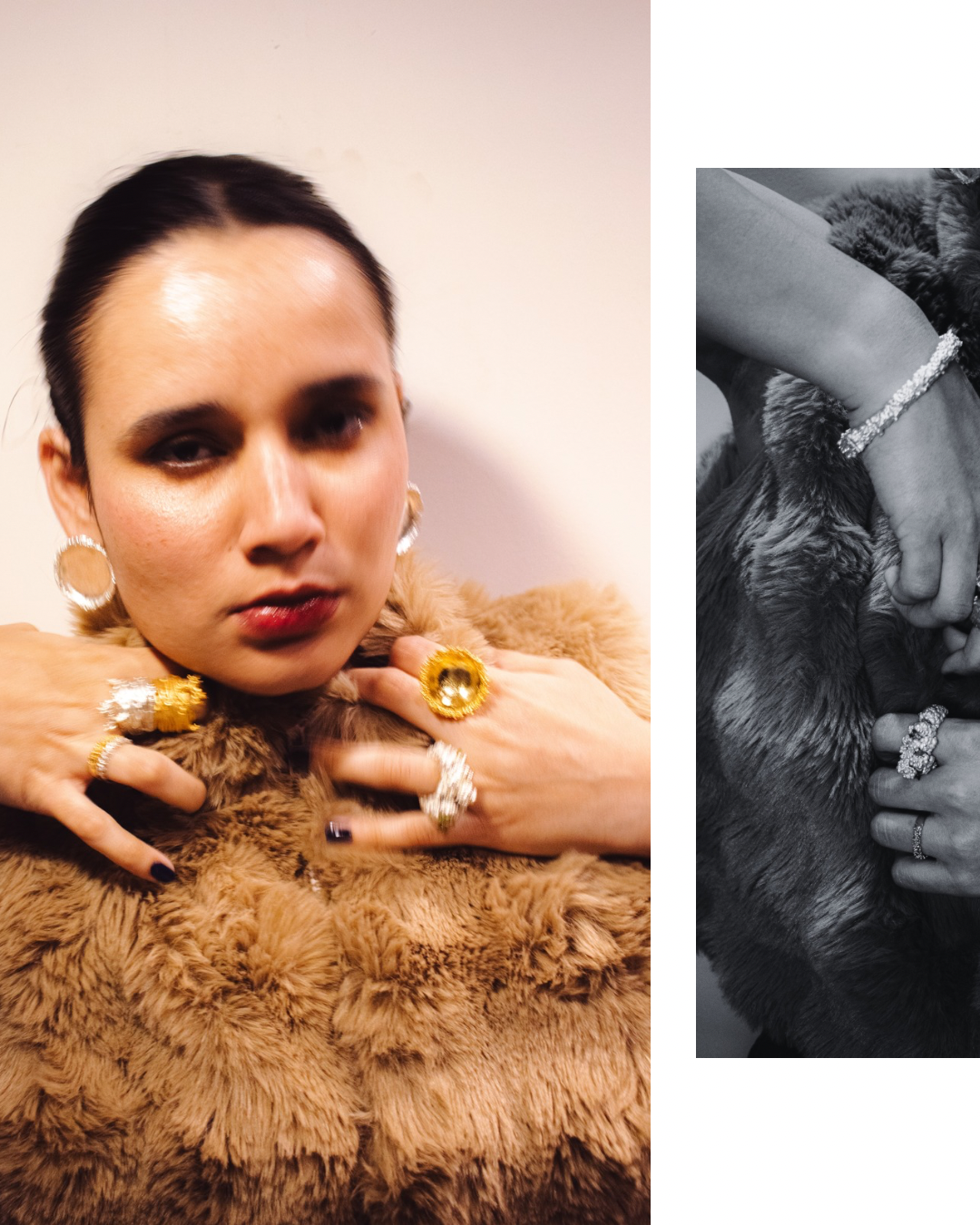 Crater Earrings Silver