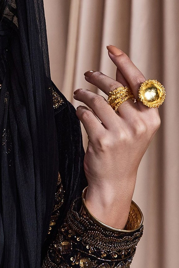 Criss Cross ring Gold