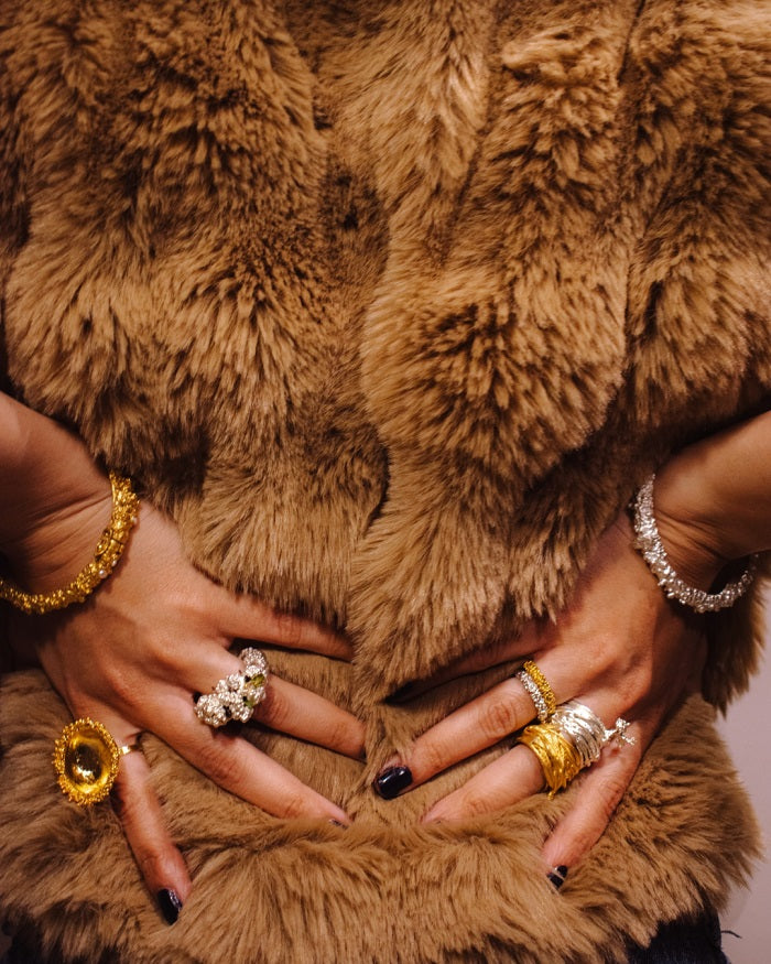 Manthan Serpentree Gold ring