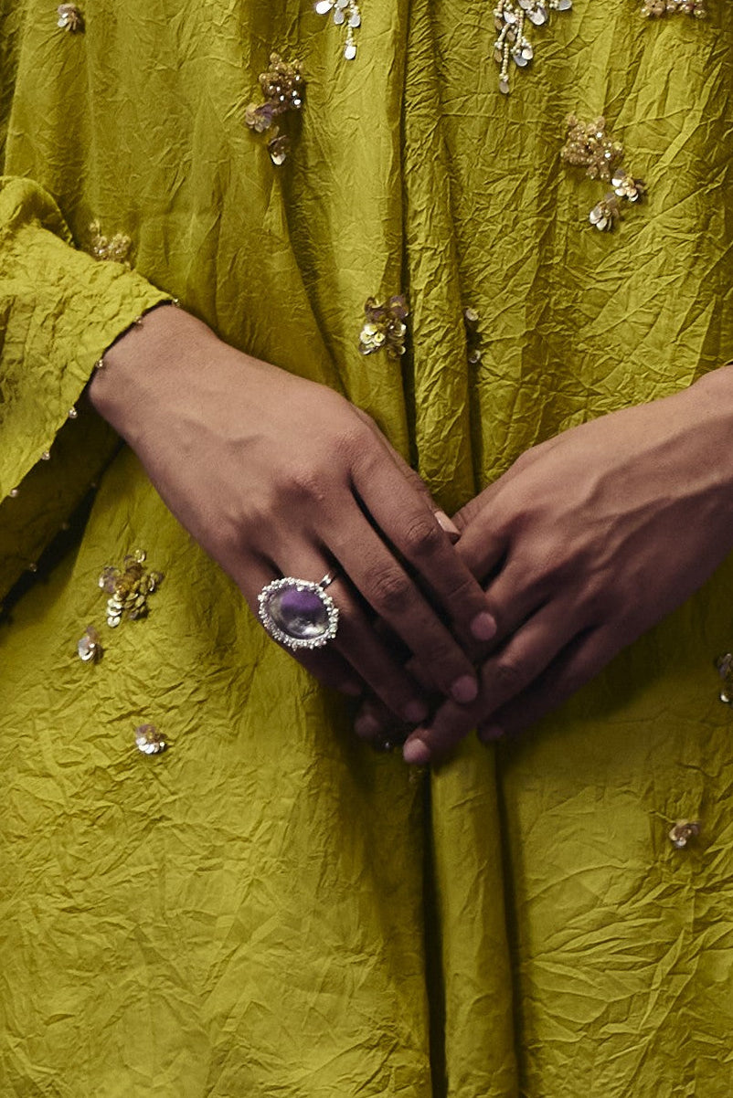 Crater Ring Silver