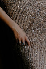 Reef Pearl Ring Meteorite Black