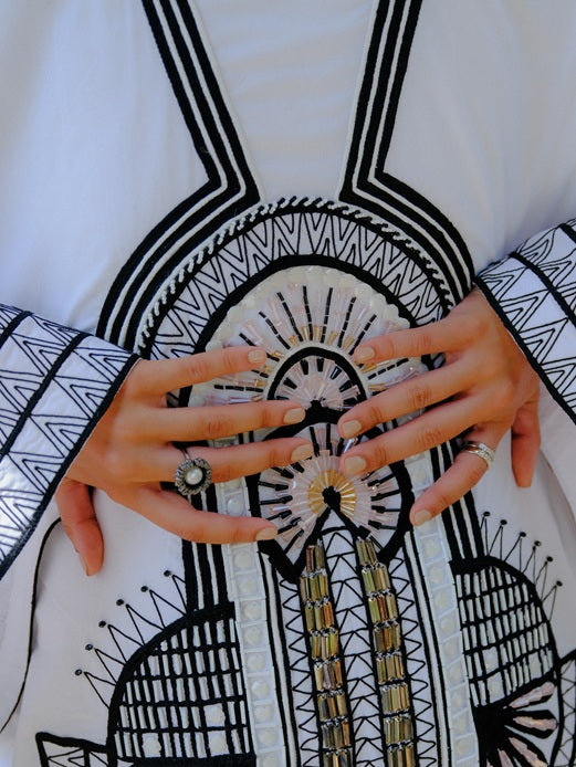 Reef Pearl Ring Meteorite Black