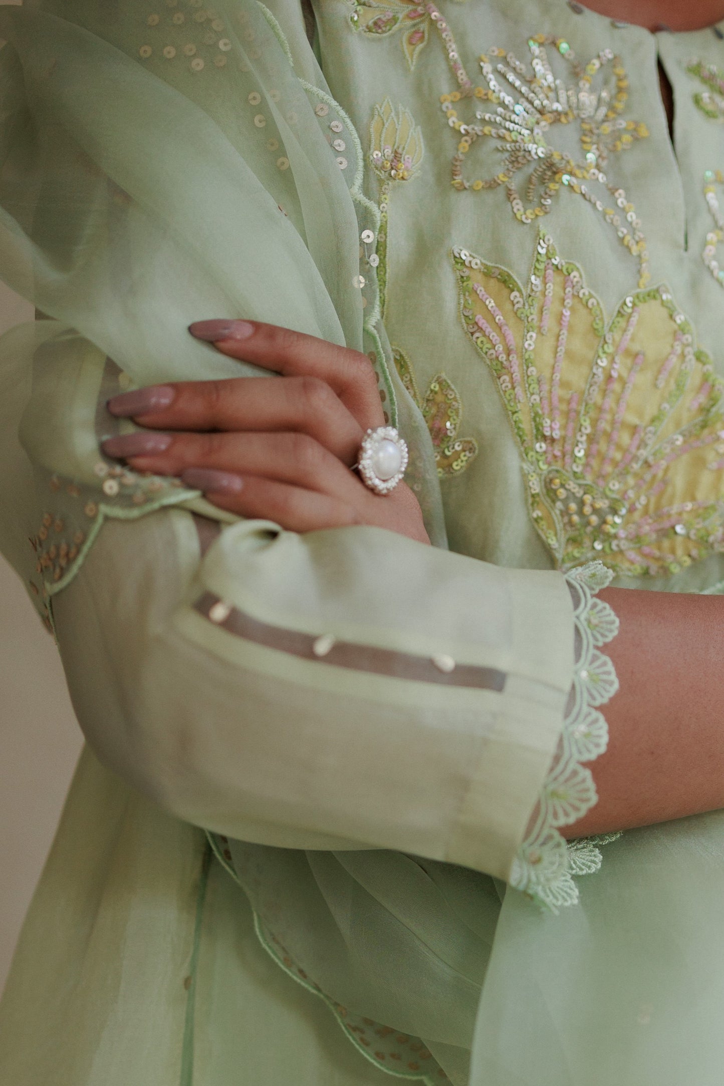 Reef Pearl Ring Silver