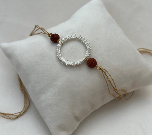 Chakra Rakhi Silver and Gold