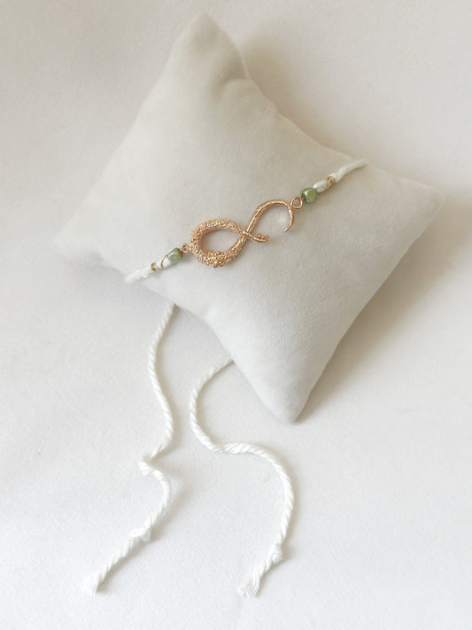 Infinity Rakhi Rose and White