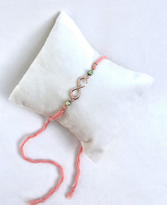 Small Infinity Rakhi Rose and Pink