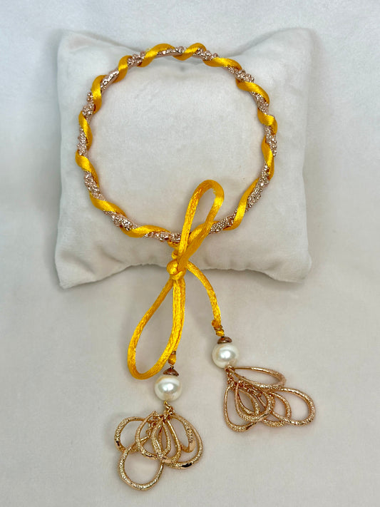 Lumba Latkan Bangle Rose Gold Yellow