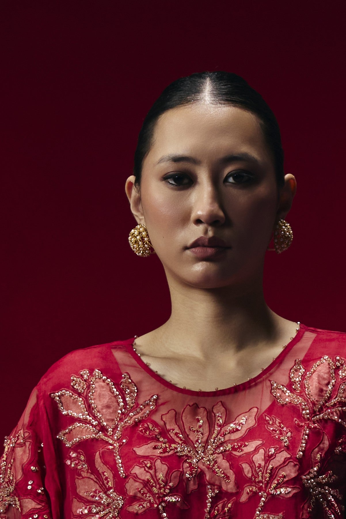 Springtime Sunshine Pearl Studs - Gold