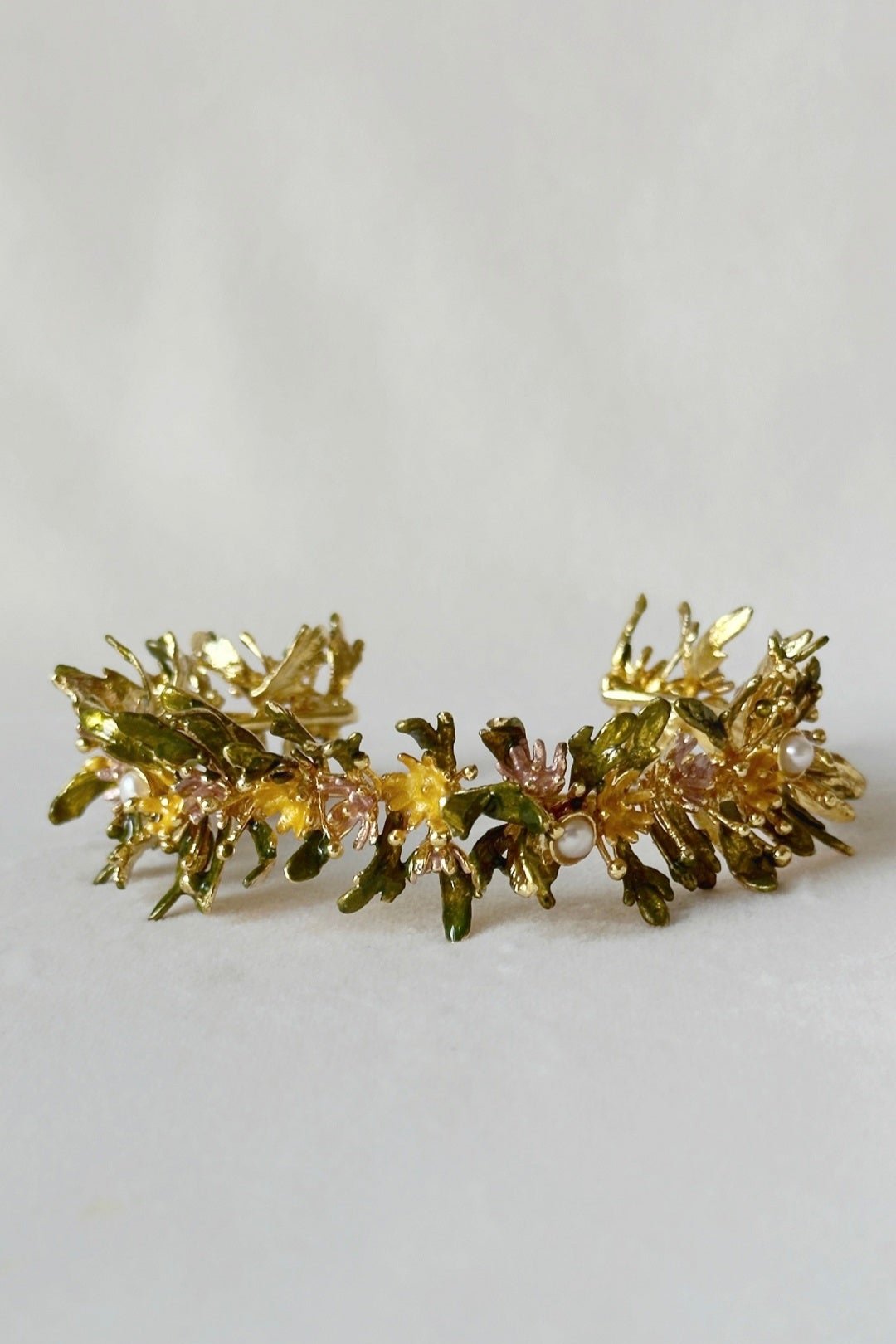 Blooming Trail Bangle  - pastel garden