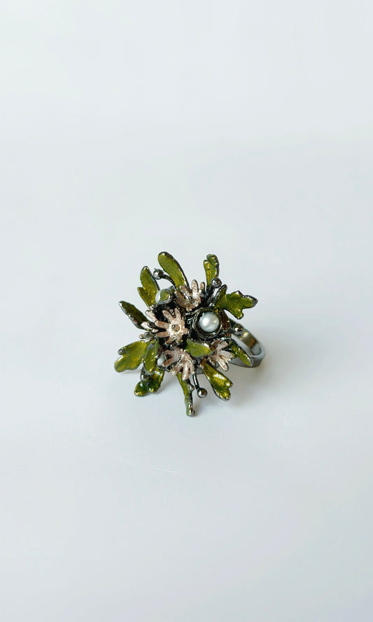 Flowerburst Ring - Black