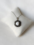Blooming Wreath Pendant - Black