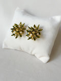 Wild Flower Bouquet Studs - Forget me not blue
