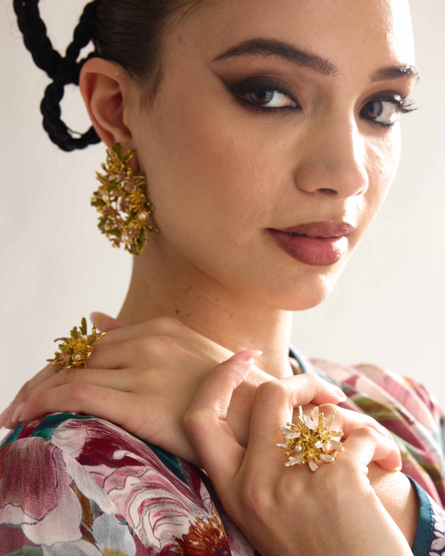 Enchanted Glade Earrings - Pastel Garden