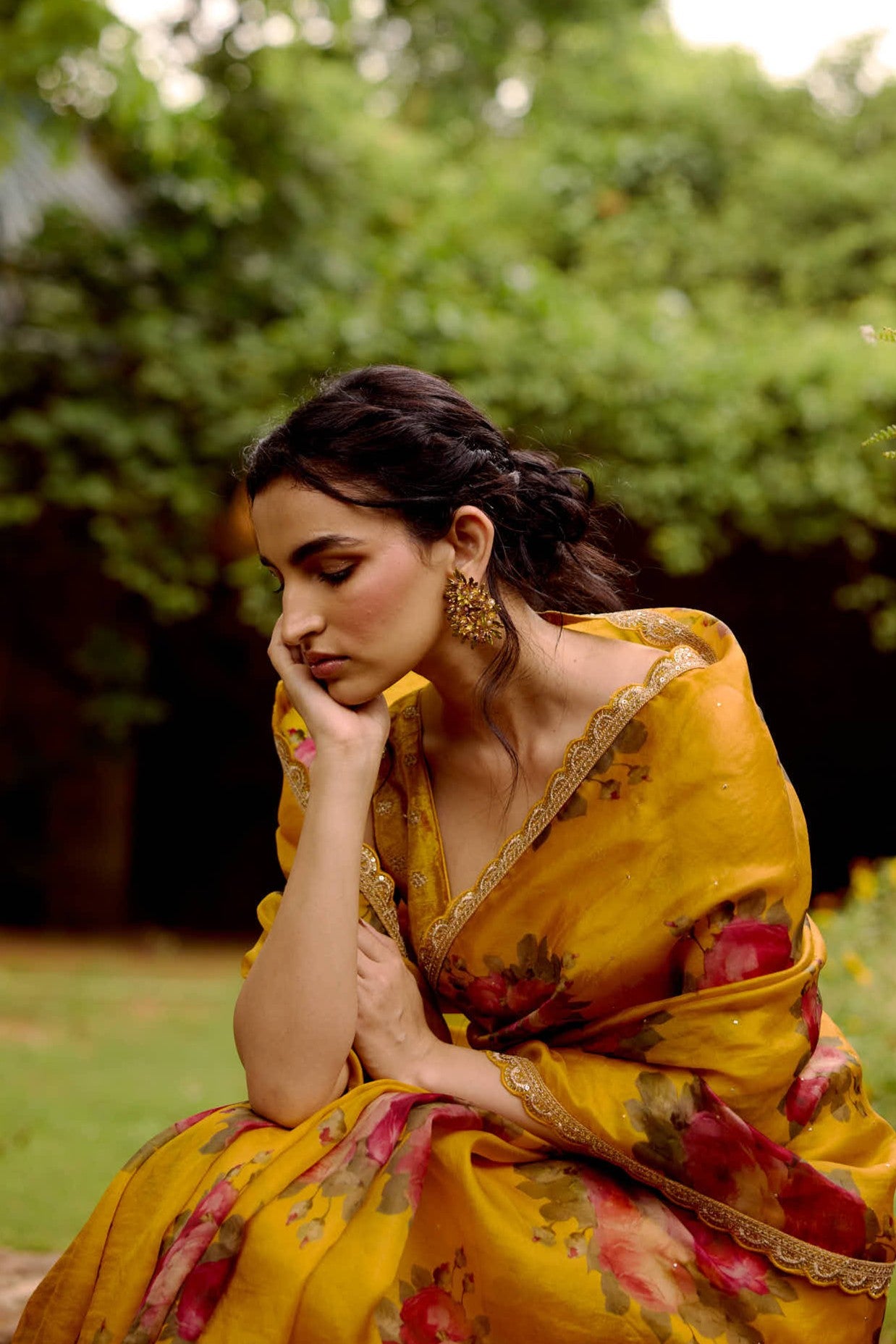 Enchanted Glade Earrings - violet woodland