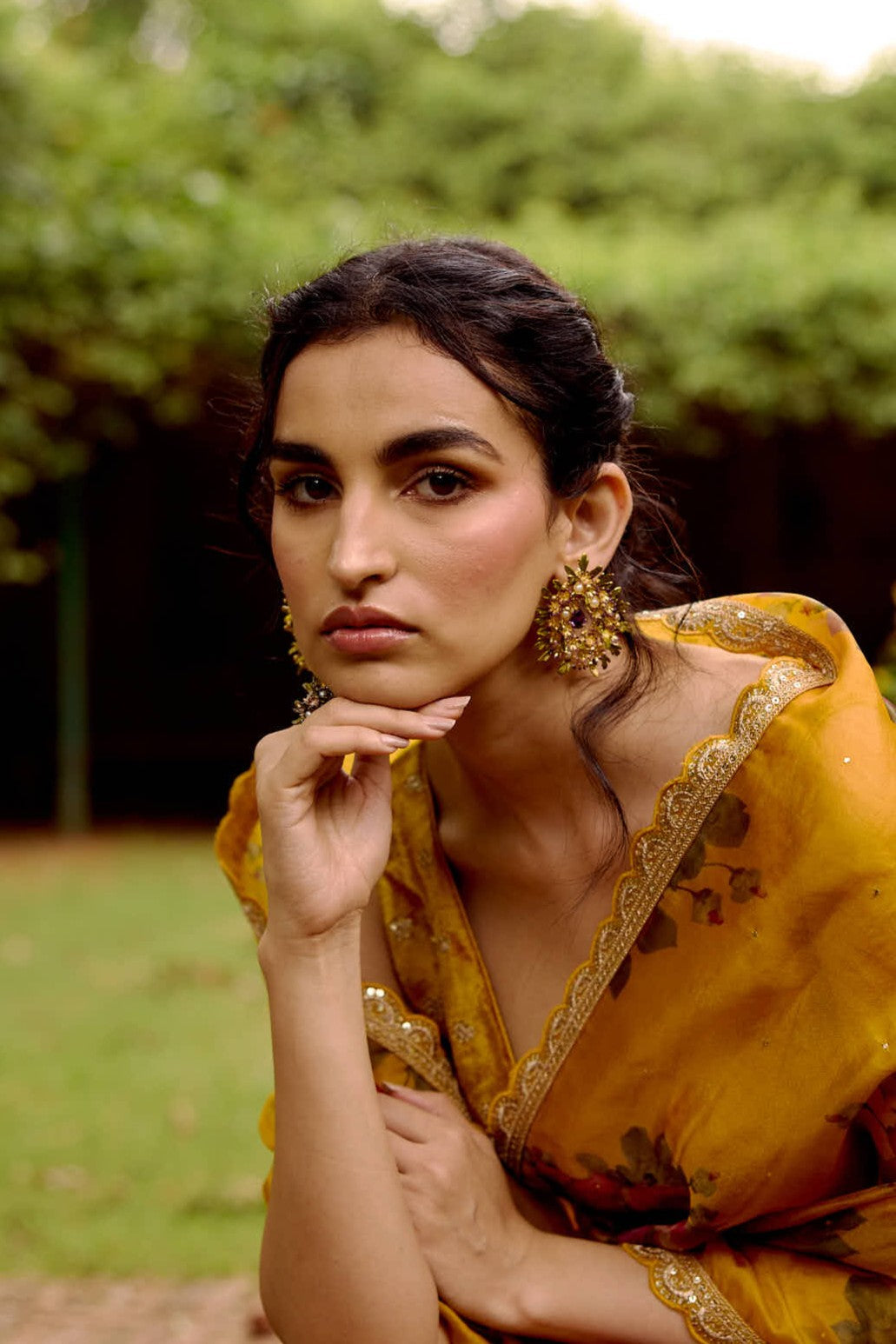 Enchanted Glade Earrings - violet woodland