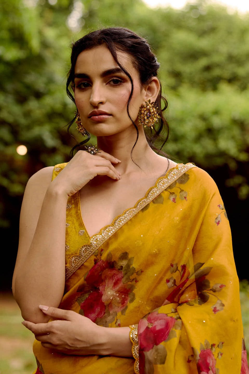 Enchanted Glade Earrings - violet woodland