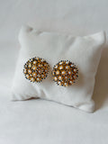 Sunshine Midi Pearl Studs - Forget me not blue