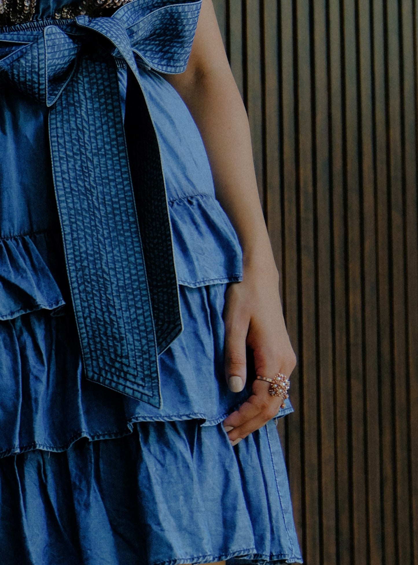 Sunshine Mini Pearl Ring Rose Gold