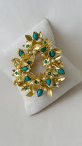 Festive Floral Brooch - Large
