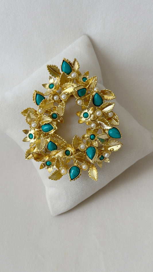 Festive Floral Brooch - Large