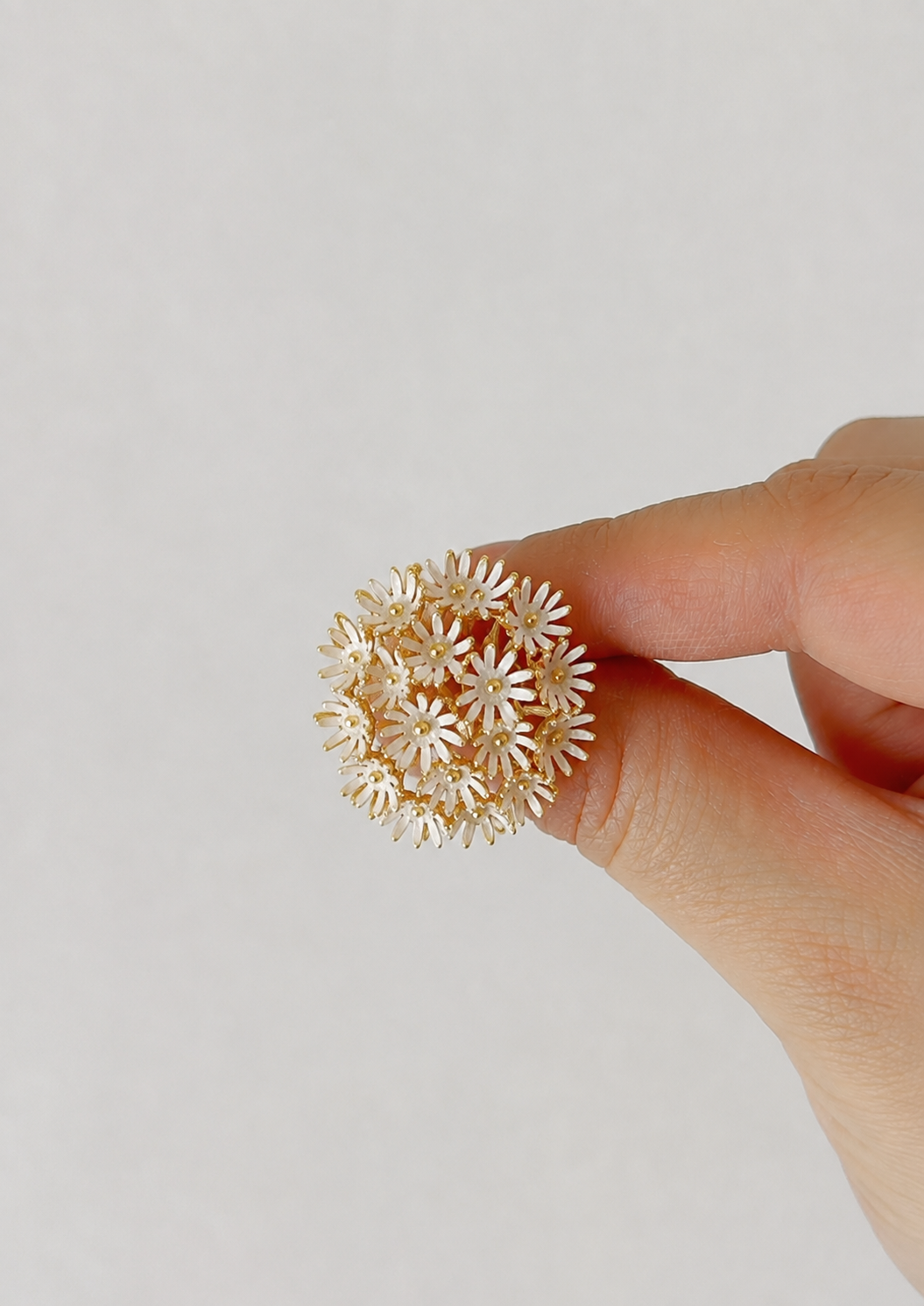 Sprintgime Sunshine Midi Ring Snowy white on Gold