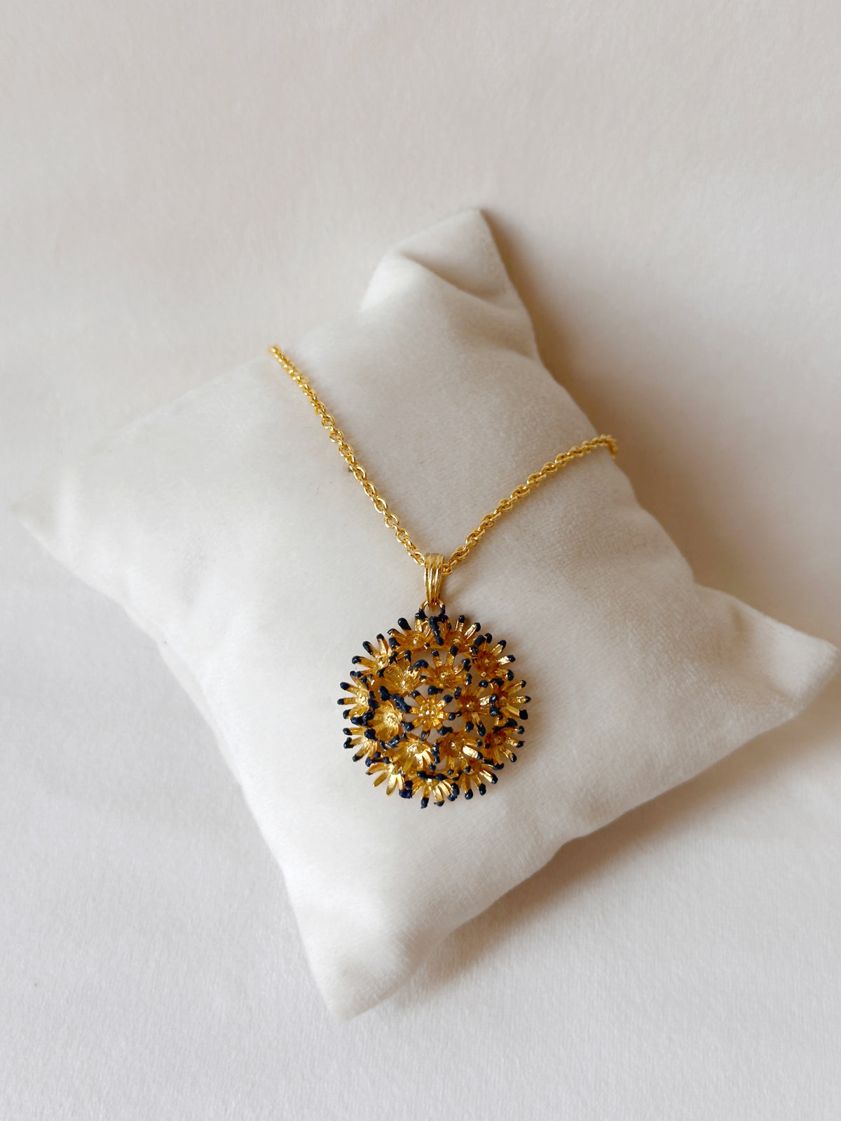 Springtime Sunshine Midi Pendant - Forget me not Blue