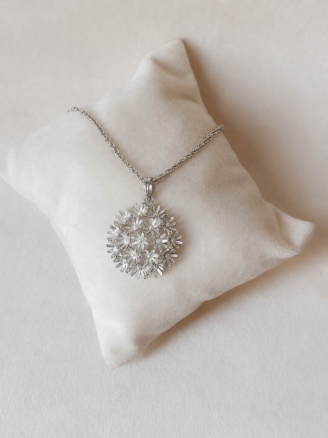 Springtime Sunshine Midi Pendant - Silver